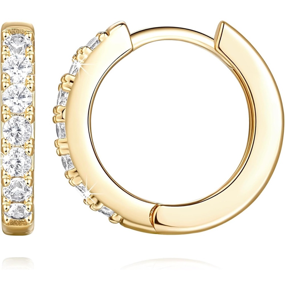 14K Gold Hoop Earrings for Women 14K Gold Earrings Hypoallergenic Lightweight